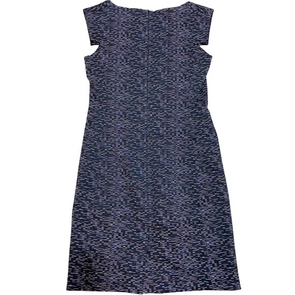 MM.Lafleur Textured Knee Length High Neck Cap Sleeve Professional Dress Size 6 - Picture 4 of 4